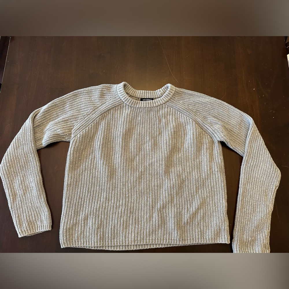 525 America grey knit sweater